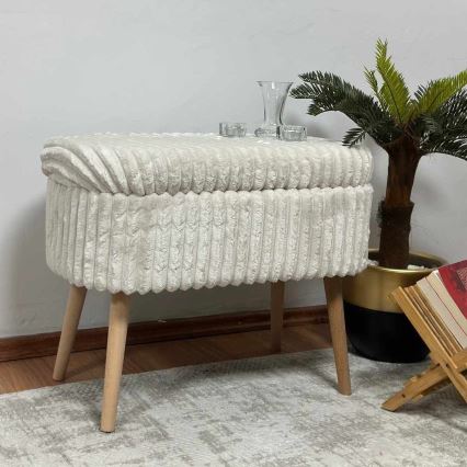 Tabure MOLIS 35x60 cm bijeli