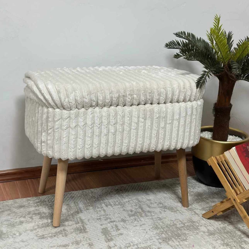 Tabure MOLIS 35x60 cm bijeli