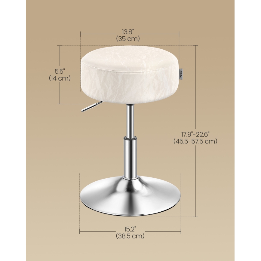 Tabure NUBE Ø 38,5 cm bijela