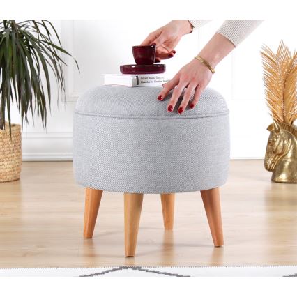 Tabure PIXI, promjera 40 cm, siva