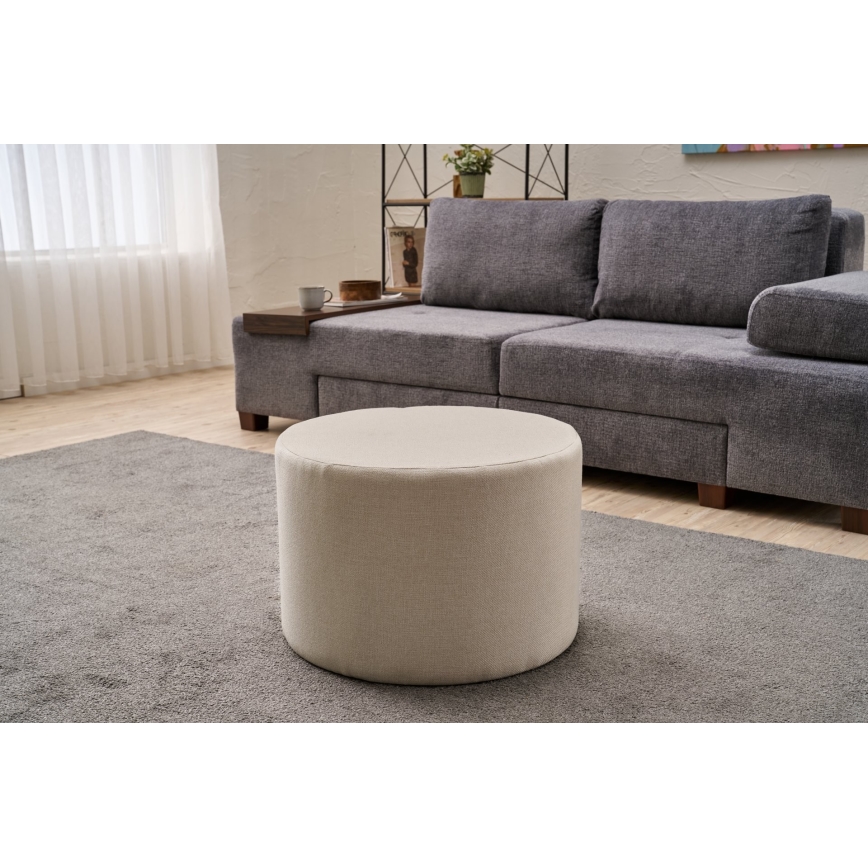 Tabure RABO promjer 58 cm krem