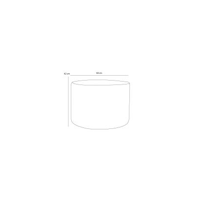 Tabure RABO promjer 58 cm krem