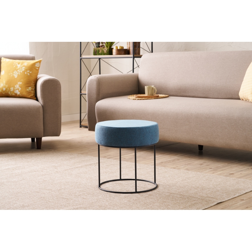 Tabure RELO, promjer 40 cm, plave boje