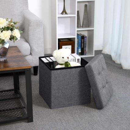 Tabure SULTAN 38x38 cm sivi