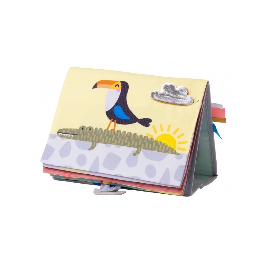 Taf Toys - Dječja tekstilna knjiga s ogledalom savana