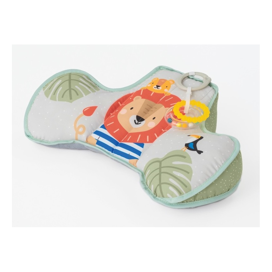 Taf Toys - Dječji jastuk za igranje na trbuščiću TUMMY-TIME savana
