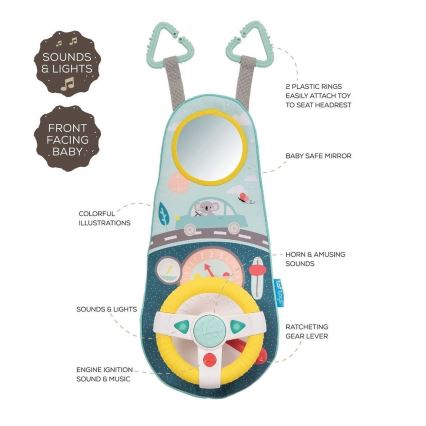 Taf Toys - Viseći volan za auto koala 2xAA