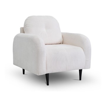 Tapecirana fotelja CLOUDY kremasta