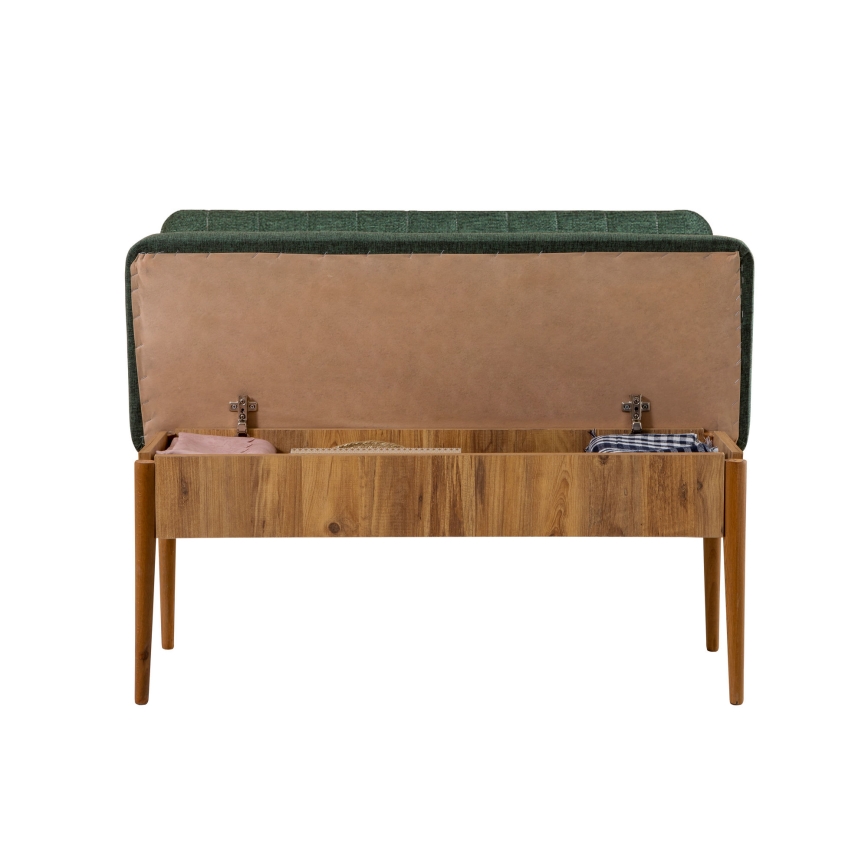 Tapecirana klupa VINA 85x110 cm zelena/bor atlantic