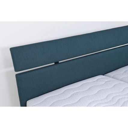 Tapecirana krevet s prostorom za odlaganje bez madraca ALIS 160x200 cm tirkizna
