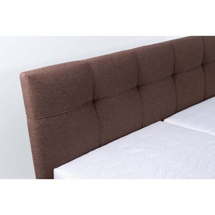 Tapecirana krevet s prostorom za pohranu bez madraca MARIA 160x200 cm smeđa