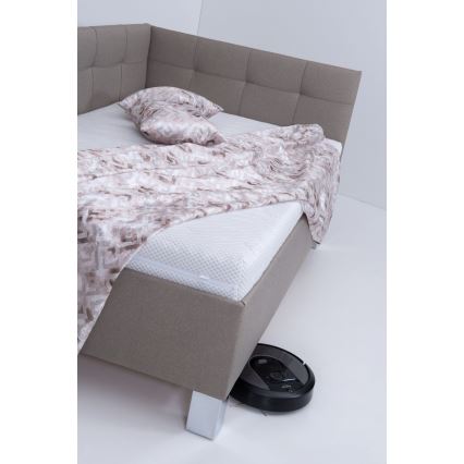 Tapecirana postelja s prostorom za pohranu bez madraca MARIA PETITE 120x200 cm taupe