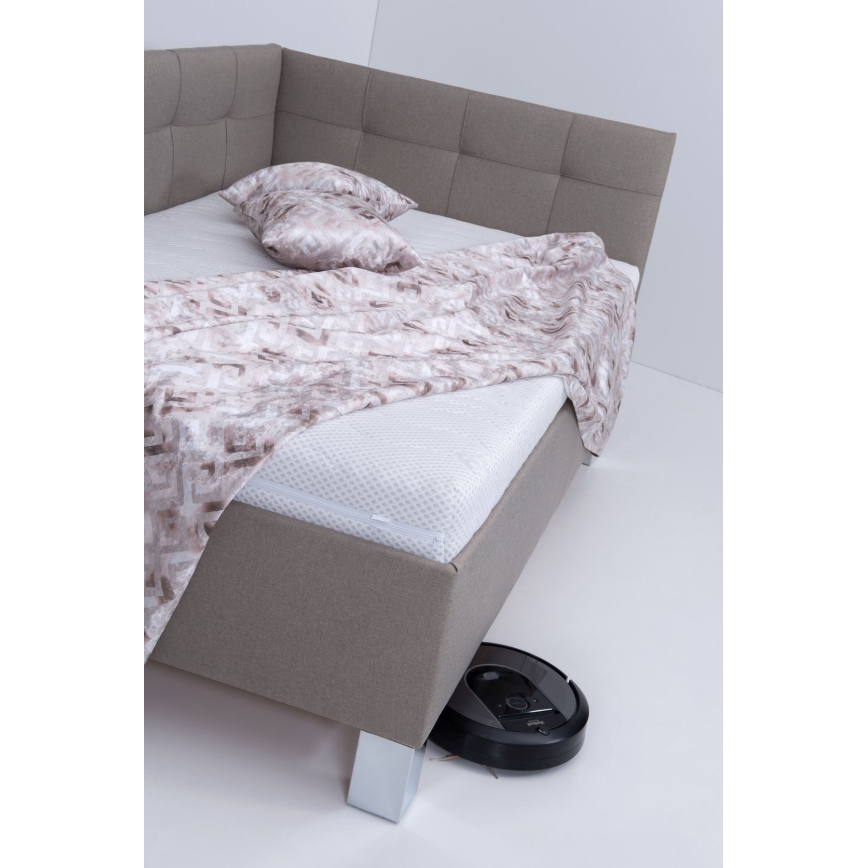 Tapecirana postelja s prostorom za pohranu bez madraca MARIA PETITE 120x200 cm taupe