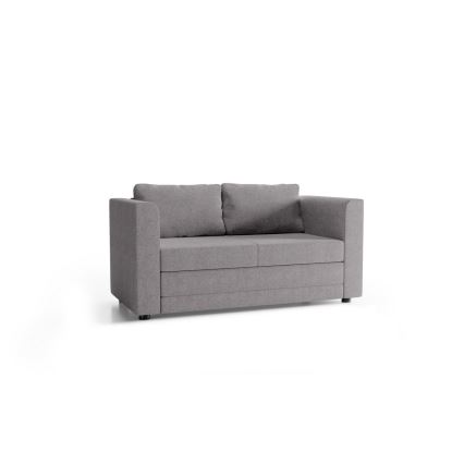 Tapecirana rasklopiva dvosjedna sofa s naslonima za ruke LAYLA, siva