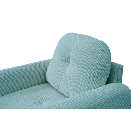 Tapecirana tirkizna fotelja CLOUDY