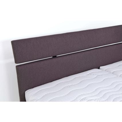 Tapecirani krevet s madracem i spremišnim prostorom ALIS 160x200 cm smeđi