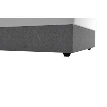 Tapecirani krevet DARIA 120x200 cm s prostorom za pohranu i madracem, siva