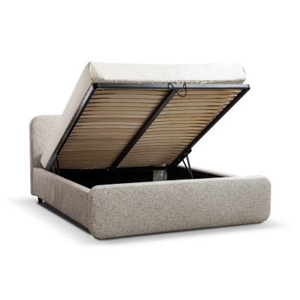 Tapecirani krevet LAJLA 160x200 cm, bez madraca, bež