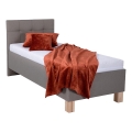 Tapecirani krevet MARIA ONE 90x200 cm s prostorom za pohranu, bez madraca, taupe