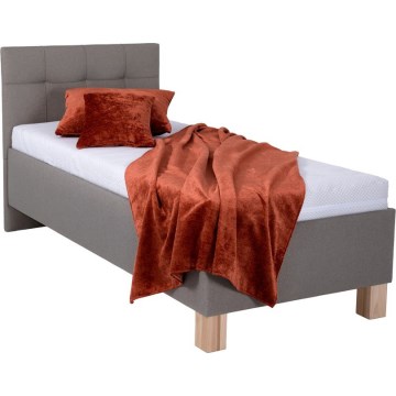 Tapecirani krevet MARIA ONE 90x200 cm s prostorom za pohranu, bez madraca, taupe