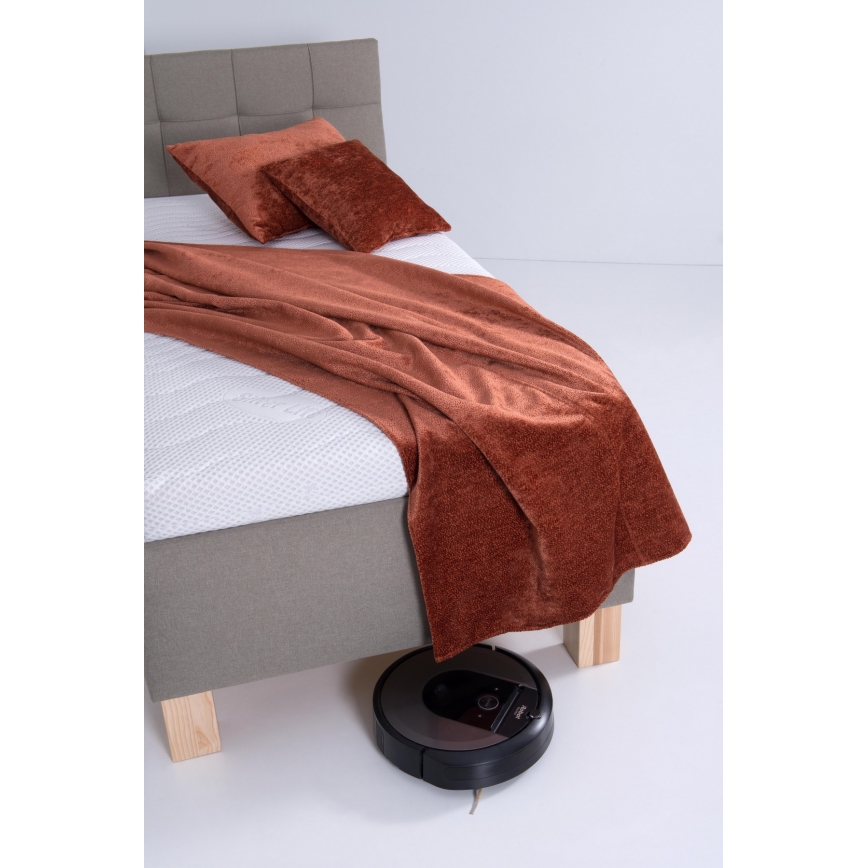 Tapecirani krevet MARIA ONE 90x200 cm s prostorom za pohranu, bez madraca, taupe