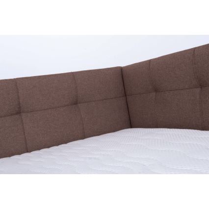 Tapecirani krevet s madracem i spremišnim prostorom MARIA PETITE 120x200 cm smeđa