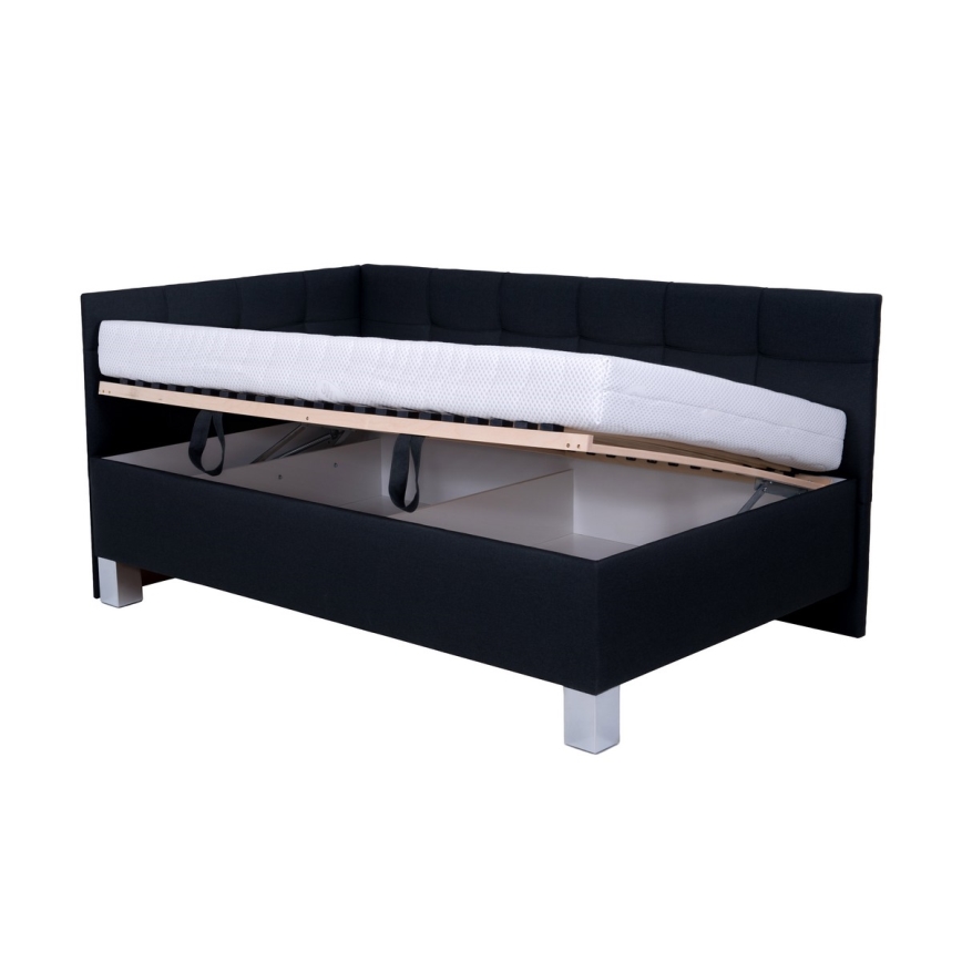 Tapecirani krevet s prostorom za odlaganje bez madraca MARIA PETITE 120x200 cm antracit