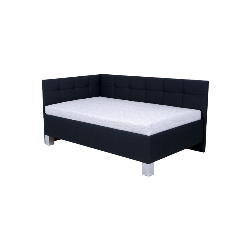 Tapecirani krevet s prostorom za odlaganje bez madraca MARIA PETITE 120x200 cm antracit