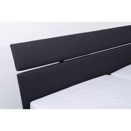 Tapecirani krevet s madracem i skladišnim prostorom ALIS 180x200 cm antracit