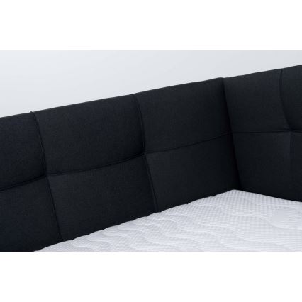 Tapecirani krevet s madracem i skladišnim prostorom MARIA PETITE 120x200 cm antracit