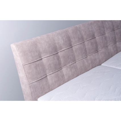 Tapecirani krevet s madracem i skladišnim prostorom VIOLET 180x200 cm bež
