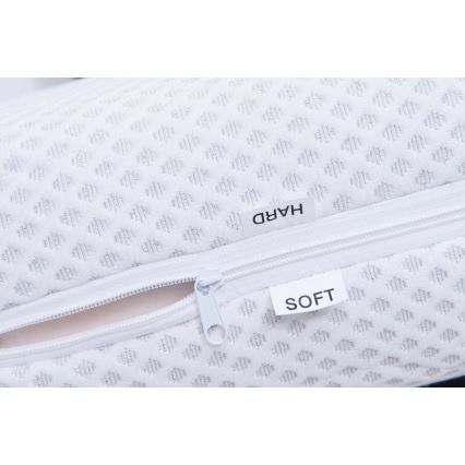 Tapecirani krevet s madracem i spremištem MARIA PETITE 120x200 cm sivi