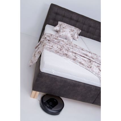 Tapecirani krevet s madracem i spremištem VIOLET 160x200 cm tamno siva