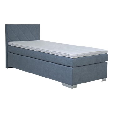 Tapecirani krevet s madracem IDA 90x200 cm plave boje