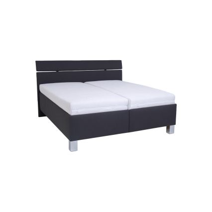 Tapecirani krevet s prostorom za pohranu bez madraca ALIS 160x200 cm antracit