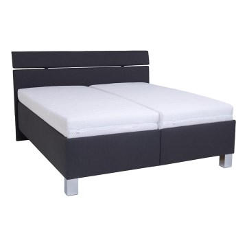 Tapecirani krevet s prostorom za pohranu bez madraca ALIS 180x200 cm antracit