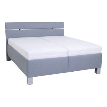 Tapecirani krevet s prostorom za pohranu bez madraca ALIS 180x200 cm svijetlosiva