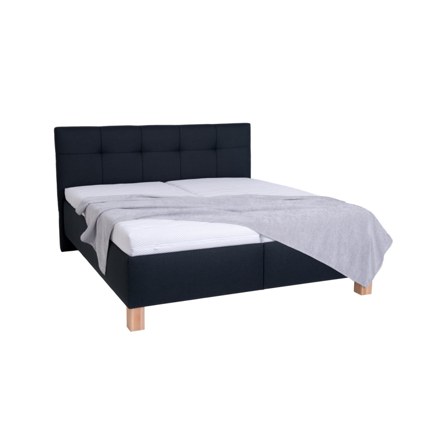 Tapecirani krevet s prostorom za pohranu bez madraca MARIA 160x200 cm antracit