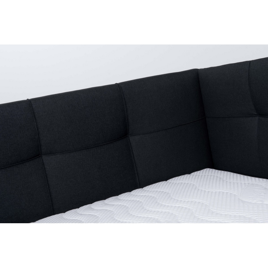 Tapecirani krevet s prostorom za pohranu bez madraca MARIA PETITE 120x200 cm antracit