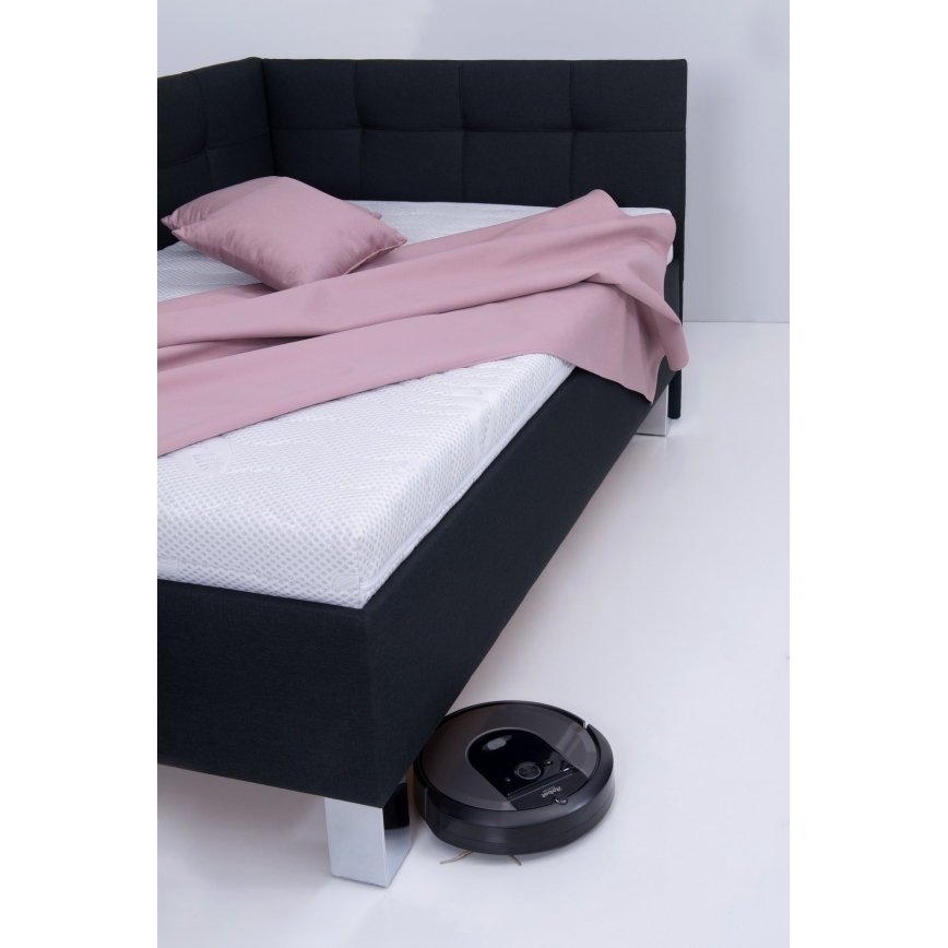 Tapecirani krevet s prostorom za pohranu bez madraca MARIA PETITE 120x200 cm antracit