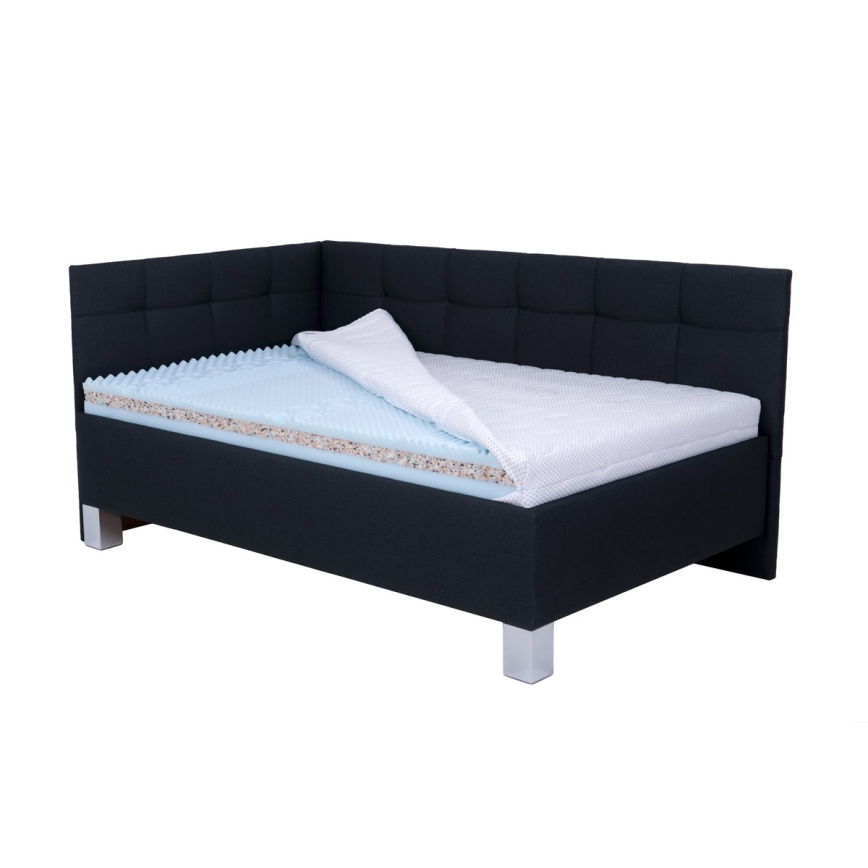 Tapecirani krevet s prostorom za pohranu bez madraca MARIA PETITE 120x200 cm antracit