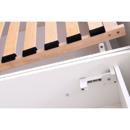 Tapecirani krevet s prostorom za pohranu bez madraca VIOLET 160x200 cm u boji konjaka