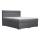 Tapecirani krevet s prostorom za pohranu i madracima s topperem NEW BOLERO 160x200 cm siva