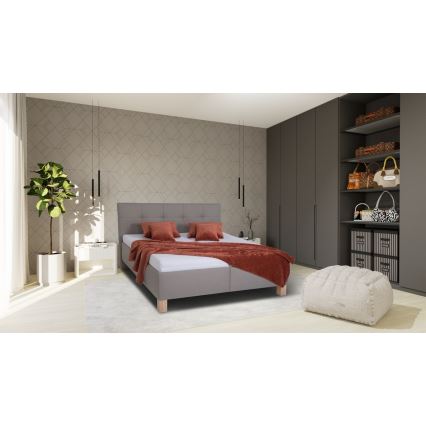 Tapecirani krevet sa skladišnim prostorom bez madraca MARIA 180x200 cm taupe