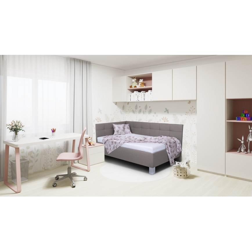 Tapecirani krevet sa skladišnim prostorom bez madraca MARIA PETITE 120x200 cm taupe