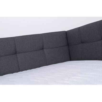 Tapecirano krevet s prostorom za odlaganje bez madraca MARIA PETITE 120x200 cm siva