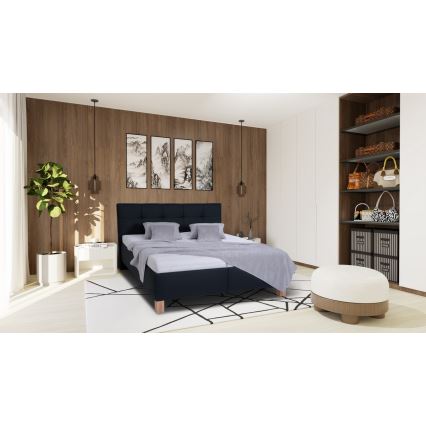 Tapecirano krevet s prostorom za pohranu bez madraca MARIA 180x200 cm antracit