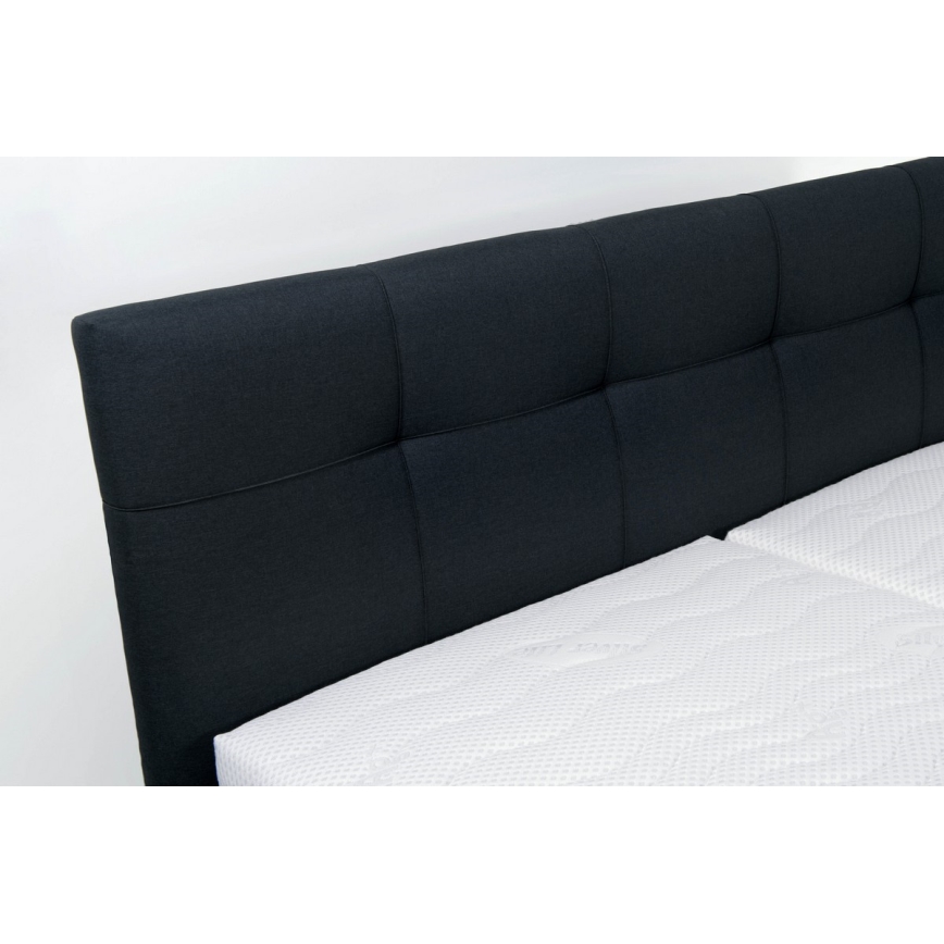 Tapecirano krevet s prostorom za pohranu bez madraca MARIA 180x200 cm antracit