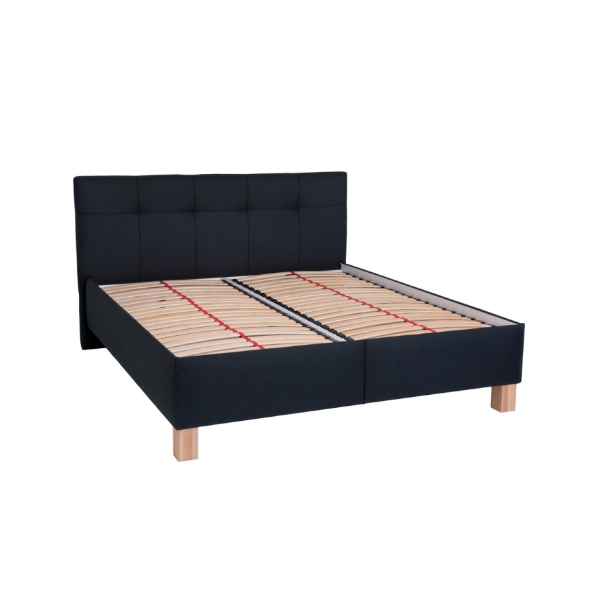 Tapecirano krevet s prostorom za pohranu bez madraca MARIA 180x200 cm antracit