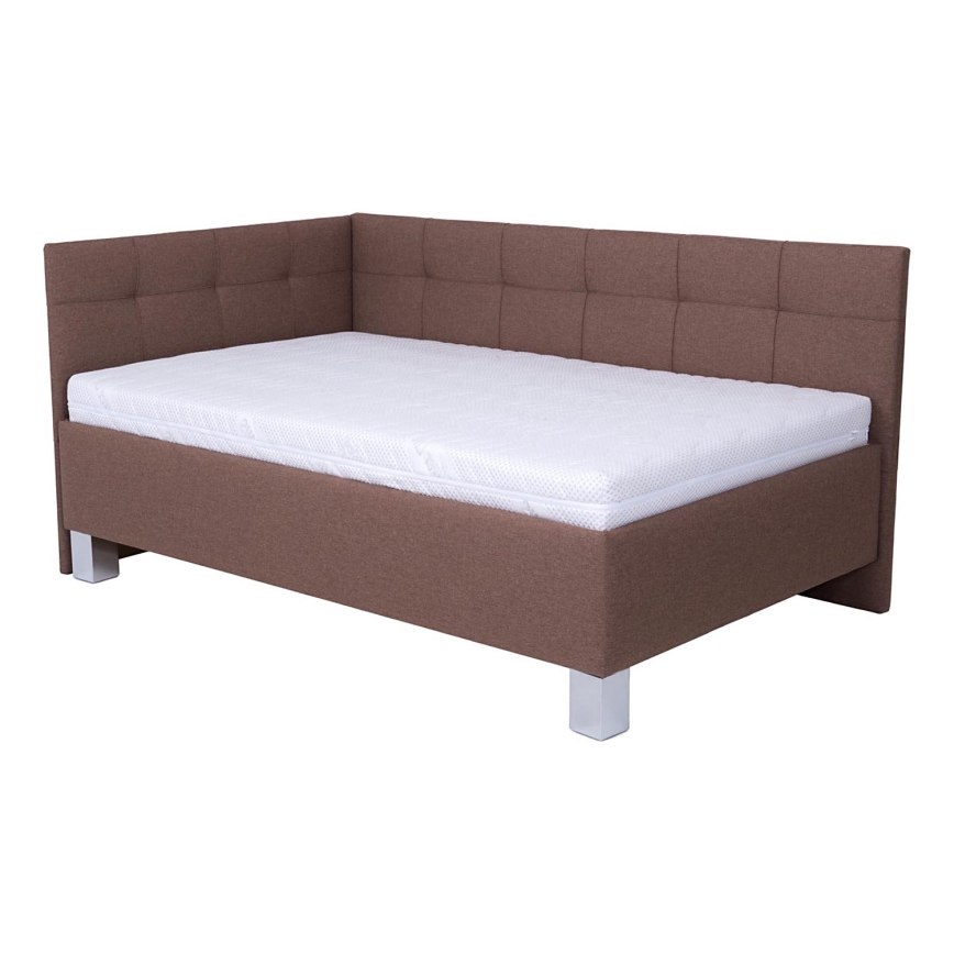 Tapecirano krevet s prostorom za pohranu bez madraca MARIA PETITE 120x200 cm smeđa